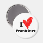 Aimant I love Frankfurt (Recto/Verso)