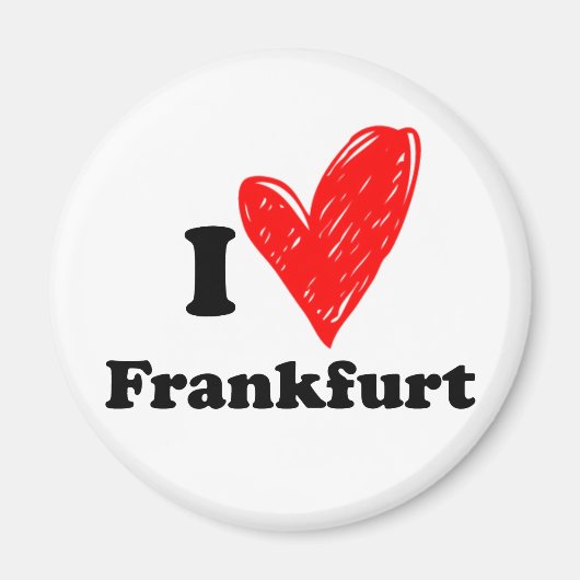 Aimant I love Frankfurt (Devant)