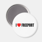 Aimant I Love Freeport (Recto/Verso)