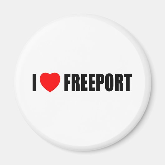 Aimant I Love Freeport (Devant)