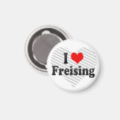 Aimant I Love Freising, Allemagne (Recto/Verso)