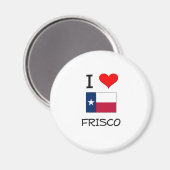 Aimant I Love Frisco Texas (Recto/Verso)
