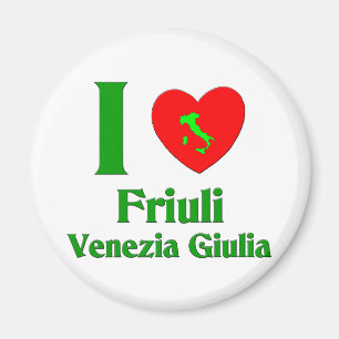 Aimant I Love Friuli-Venezia Giulia Italie