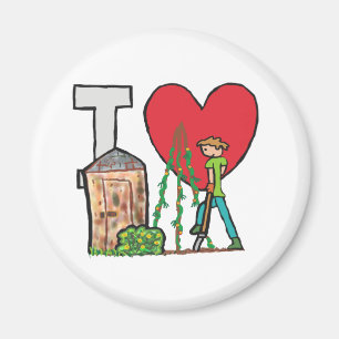 Aimant I Love Gardening