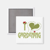 Aimant I Love Gardening Tshirts et cadeaux (Recto/Verso)