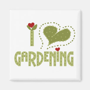 Aimant I Love Gardening Tshirts et cadeaux