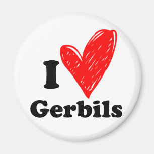 Aimant I love Gerbils