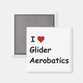 Aimant I Love Glider Aerobatics (Recto/Verso)