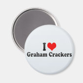 Aimant I Love Graham Crackers (Recto/Verso)