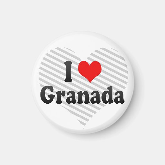Aimant I Love Grenade, Espagne (Devant)