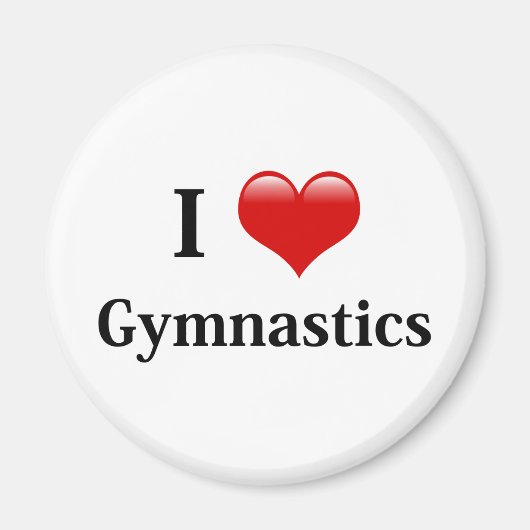 Aimant I Love Gymnastique (Devant)