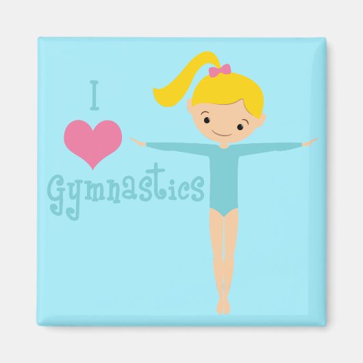 Aimant I Love Gymnastique (Devant)