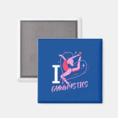 Aimant I Love Gymnastique (Recto/Verso)