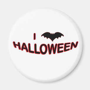 Aimant I Love Halloween (BAT)