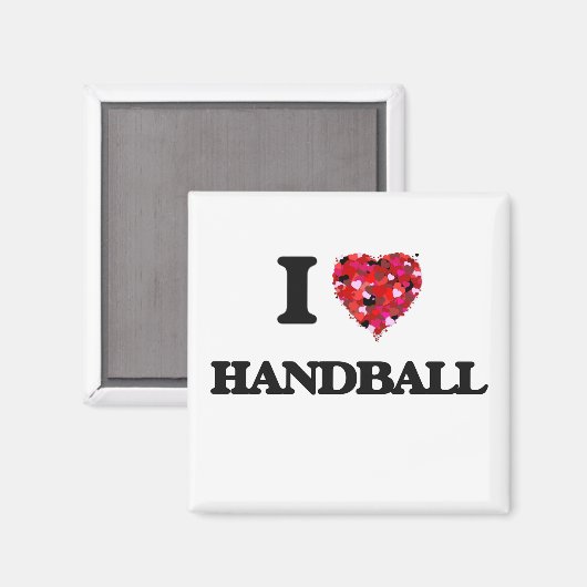 Aimant I Love Handball (Recto/Verso)