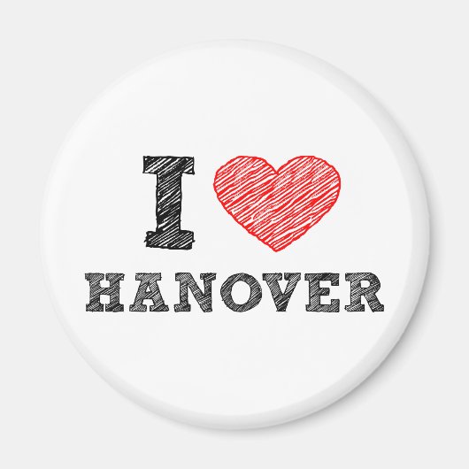 Aimant I Love Hanover (Devant)