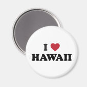 Aimant I Love Hawaii (Recto/Verso)
