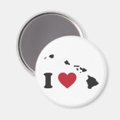 Aimant I Love Hawaii (Recto/Verso)