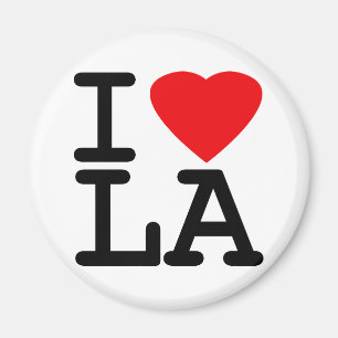 Aimant I Love Heart LA
