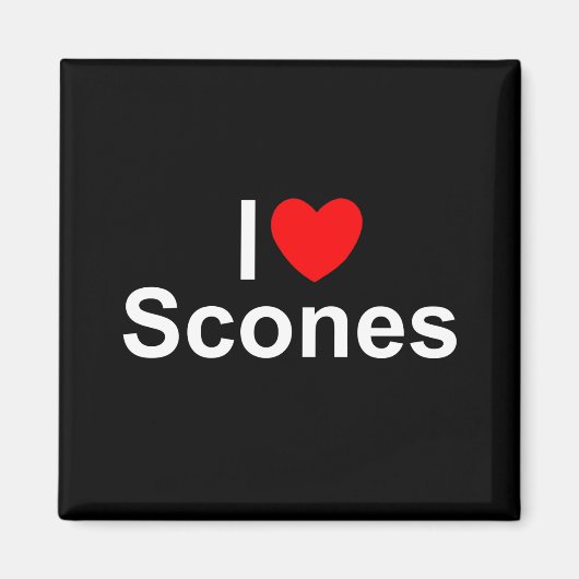 Aimant I Love (Heart) Scones (Devant)