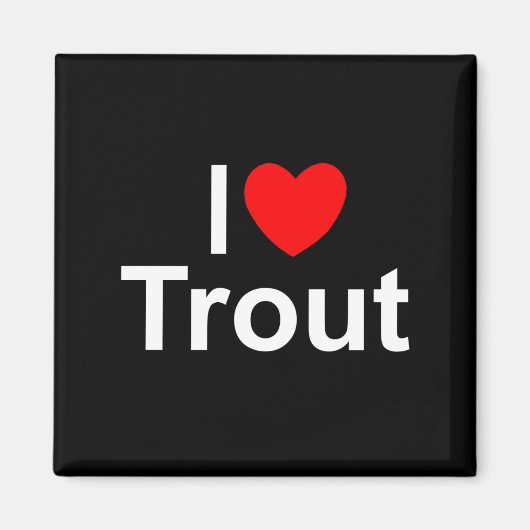 Aimant I Love (Heart) Truite (Devant)