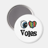 Aimant I Love (Heart) Voles (Recto/Verso)