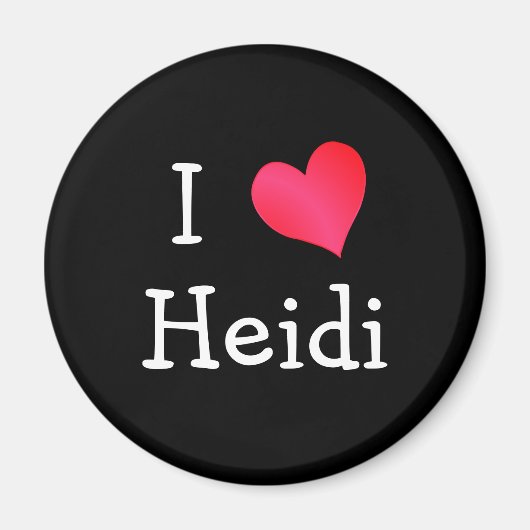 Aimant I Love Heidi (Devant)