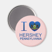 Aimant I Love Hershey, PA (Recto/Verso)