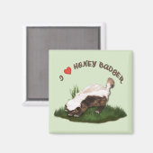 Aimant I Love Honey Badger (Recto/Verso)