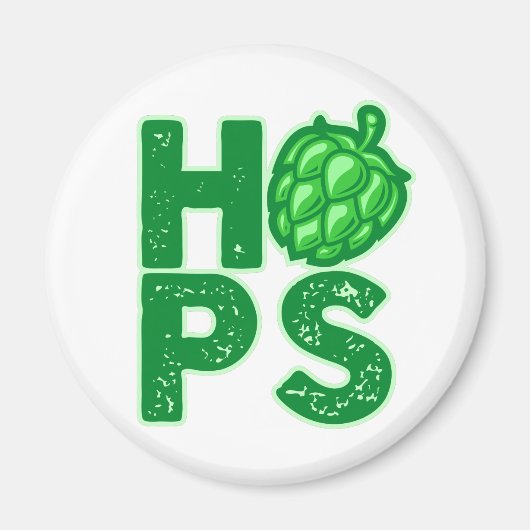 Aimant I Love Hops In Craft Beer (Devant)