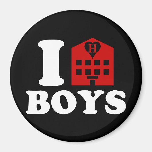 Aimant I Love Hotel Boys (Devant)