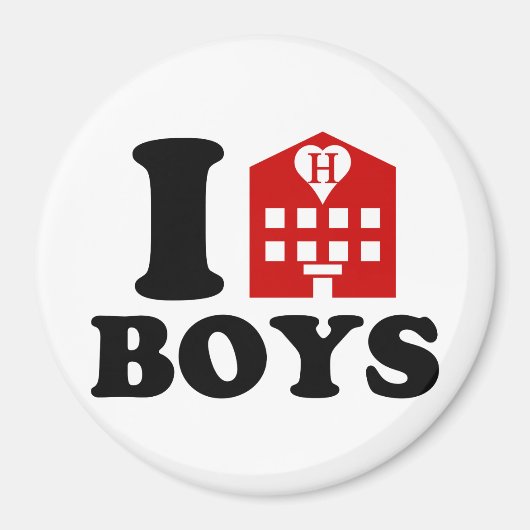Aimant I Love Hotel Boys (Devant)