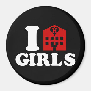 Aimant I Love Hotel Girls