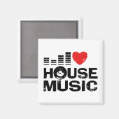 Aimant I Love House Music (Recto/Verso)