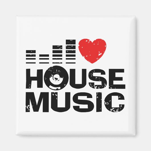 Aimant I Love House Music (Devant)