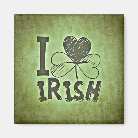 Aimant I Love Irish (Devant)