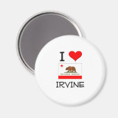 Aimant I Love IRVINE California (Recto/Verso)