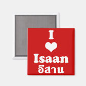 Aimant I Love Isaan Thailand (Recto/Verso)