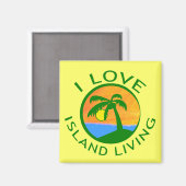 Aimant I Love Island Living Products (Recto/Verso)
