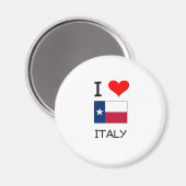 Aimant I Love Italie Texas (Recto/Verso)