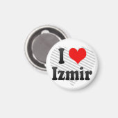 Aimant I Love Izmir, Turquie (Recto/Verso)