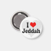 Aimant I Love Jeddah, Arabie Saoudite (Recto/Verso)