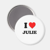 Aimant I Love Julie (Recto/Verso)