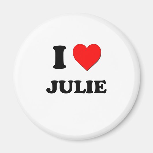 Aimant I Love Julie (Devant)