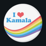 Aimant I Love Kamala Rainbow Election<br><div class="desc">Un bel aimant arc-en-ciel de Kamala Harris pour une féministe démocrate qui aime les modèles féminins forts en politique. J'Aime Kamala. Votez pour elle en tant que présidente et faites d'elle la candidate du parti démocratique pour l'élection présidentielle de 2024.</div>