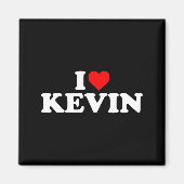 Aimant I Love Kevin - Heart Long Sleeve  (Devant)