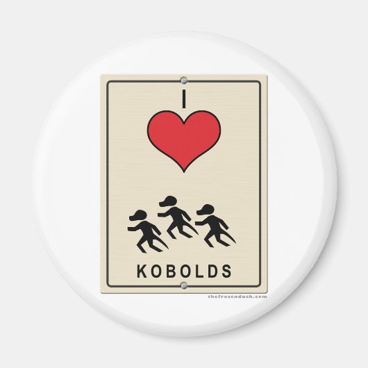 Aimant I Love Kobolds (Devant)