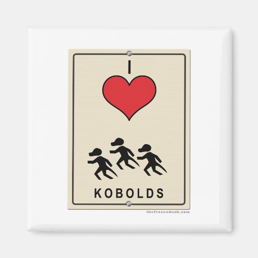 Aimant I Love Kobolds (Devant)