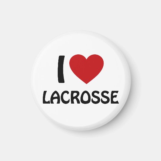 Aimant I love Lacrosse (Devant)