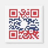 Aimant I Love Laos (Khoy Huk Lao) Drapeau QR Code | Geek  (Devant)